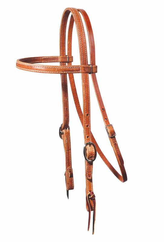 Doubled and Stitched Browband Headstall - Image 1