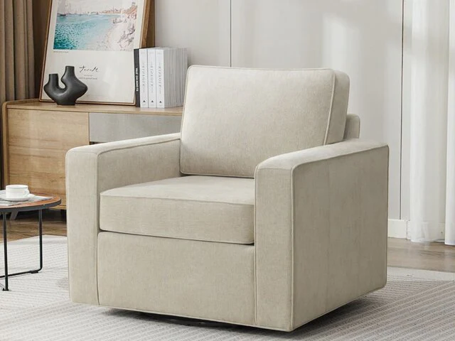 Curated 480514-B651 Skyler Swivel Chair Light Brown (Copy)
