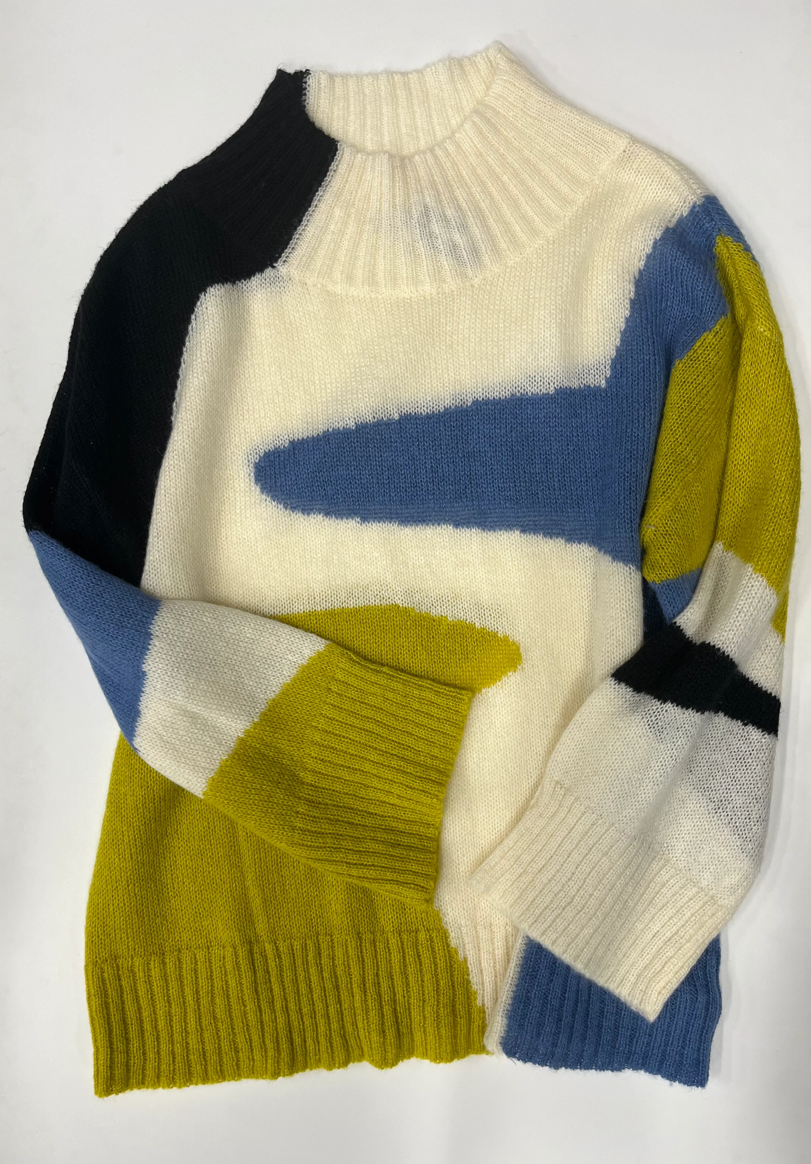 See And Be Seen Long Sleeve Knit Sweater Multi Size M - Image 1