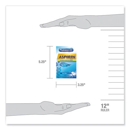 Aspirin Medication, Two-pack, 50 Packs/box - Image 3