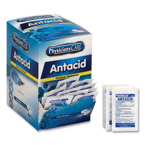 Antacid Calcium Carbonate Medication, Two-pack, 50 Packs/box - Image 3