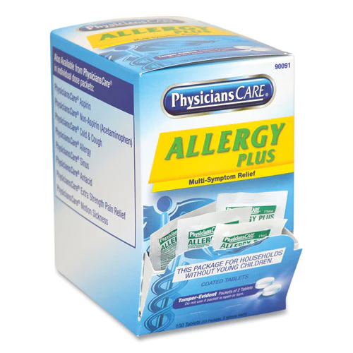 Allergy Antihistamine Medication, Two-pack, 50 Packs/box - Image 3