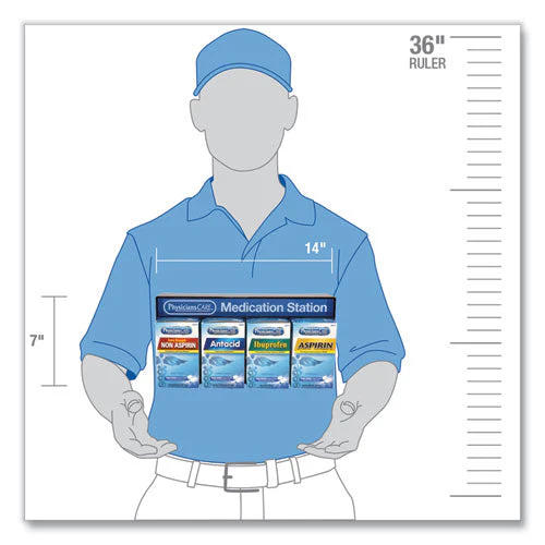 Medication Station, Aspirin, Ibuprofen, Non Aspirin Pain Reliever, Antacid - Image 3