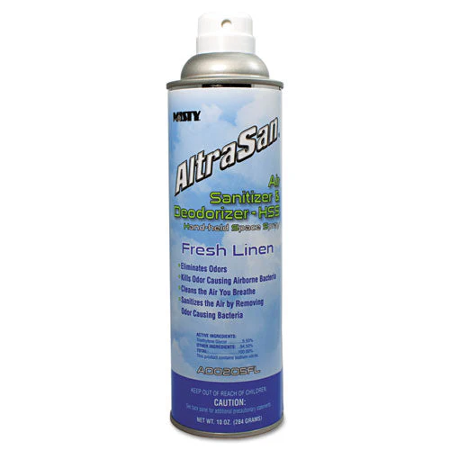 Altrasan Air Sanitizer And Deodorizer, Fresh Linen, 10 Oz Aerosol Spray - Image 1