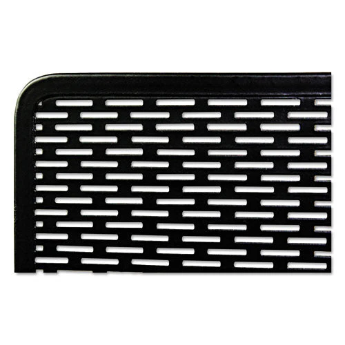 Urban Collection Punched Metal Wastebin, 20.24 Oz, Perforated Steel, Black - Image 2