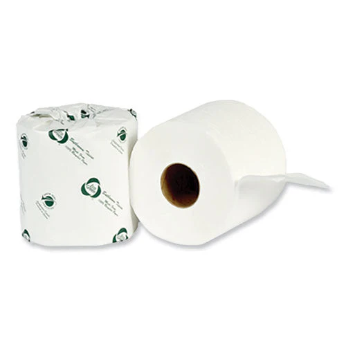 Recycled 2-ply Standard Toilet Paper, Septic Safe, White, 4.25" Wide, 500 Sheets/roll, 80 Rolls/carton - Image 1
