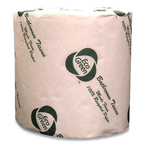 Recycled 2-ply Standard Toilet Paper, Septic Safe, White, 550 Sheets/roll, 80 Rolls/carton - Image 1