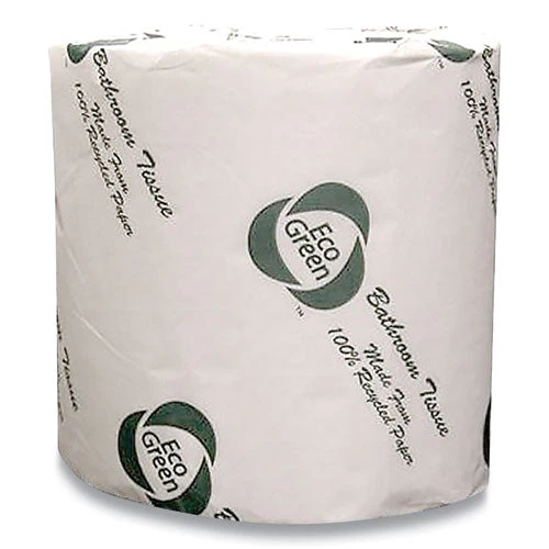 Recycled 2-ply Standard Toilet Paper, Septic Safe, White, 600 Sheets/roll, 48 Rolls/carton - Image 1