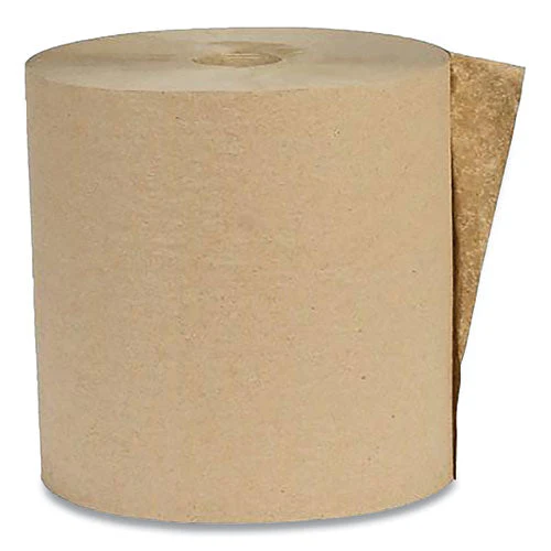 Recycled Hardwound Paper Towels, 1-ply, 7.88" X 800 Ft, 1.8 Core, Kraft, 6 Rolls/carton - Image 1