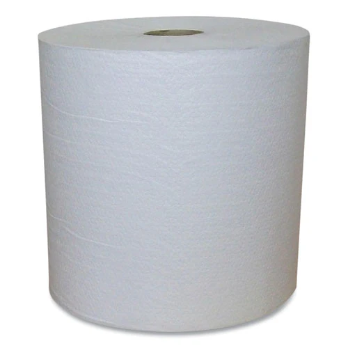 Recycled Hardwound Paper Towels, 1-ply, 7.88" X 800 Ft, 1.8 Core, White, 6 Rolls/carton - Image 1