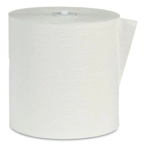 Recycled Hardwound Paper Towels, 1-ply, 7.87" X 900 Ft, White, 6 Rolls/carton - Image 1