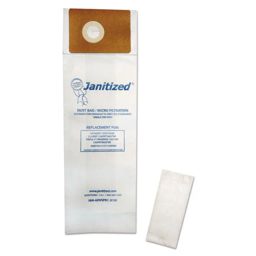 Vacuum Filter Bags Designed To Fit Advance Spectrum Carpetmaster, 100/carton - Image 1