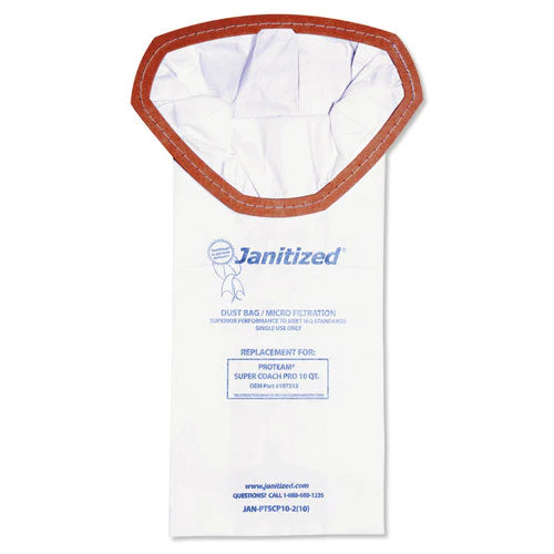 Vacuum Filter Bags Designed To Fit Proteam Super Coach Pro 10, 100/carton - Image 1