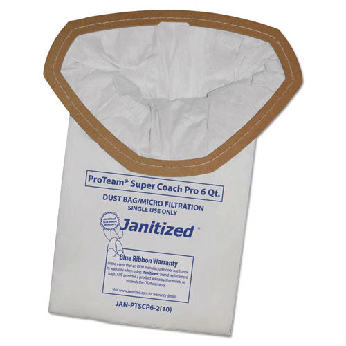 Vacuum Filter Bags Designed To Fit Proteam Super Coach Pro 6/gofree Pro, 100/carton - Image 1