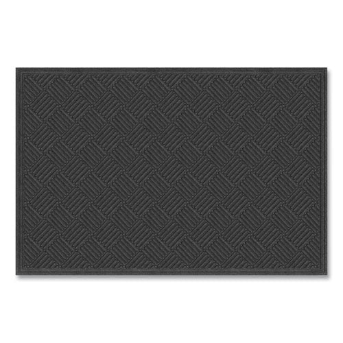 Ecomat Crosshatch Entry Mat, 48 X 27, Charcoal - Image 1