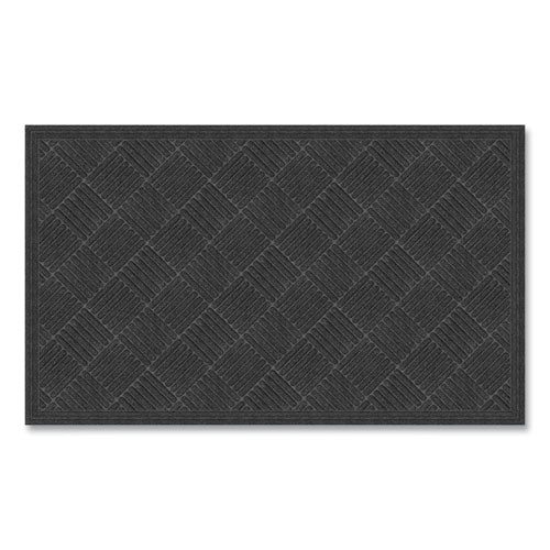 Ecomat Crosshatch Entry Mat, 36 X 60, Charcoal - Image 1