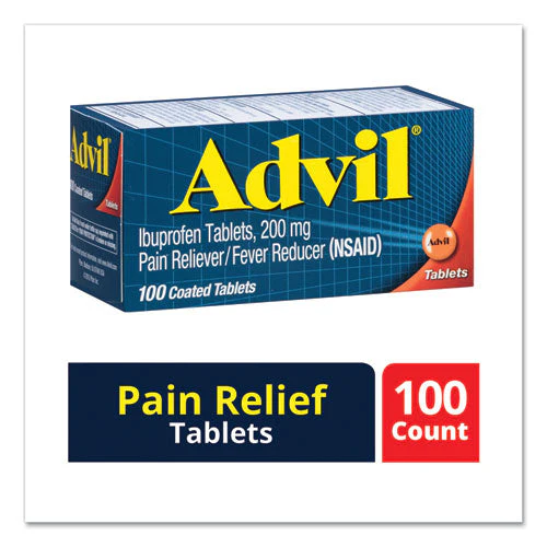 Ibuprofen Pain Reliever Tablets, 100 Count - Image 1