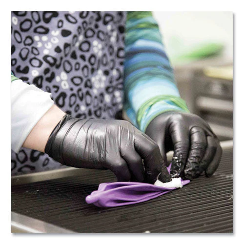 Nitrile Exam Gloves, Powder-free, 3 Mil, X-large, Black, 100/box, 10 Boxes/carton - Image 3