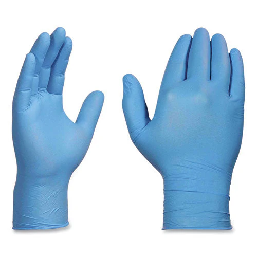Nitrile Exam Gloves, Powder-free, 3 Mil, Small, Light Blue, 100/box, 10 Boxes/carton - Image 2