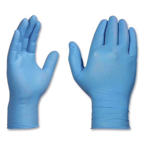 Nitrile Exam Gloves, Powder-free, 3 Mil, X-large, Light Blue, 100/box, 10 Boxes/carton - Image 2