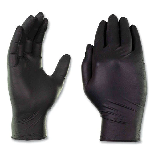 Industrial Nitrile Gloves, Powder-free, 5 Mil, X-large, Black, 100 Gloves/box, 10 Boxes/carton - Image 3