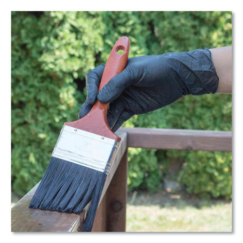 Nitrile Exam Gloves, Powder-free, 6 Mil, X-large, Black, 100 Gloves/box, 10 Boxes/carton - Image 3