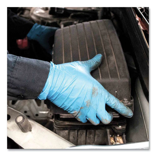 Industrial Nitrile Gloves, Powder-free, 5 Mil, Blue, X-large, 100 Gloves/box, 10 Boxes/carton - Image 2