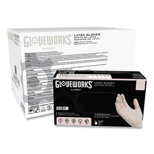 Latex Disposable Gloves, Powder-free, 4 Mil, Small, Ivory, 100 Gloves/box, 10 Boxes/carton - Image 1