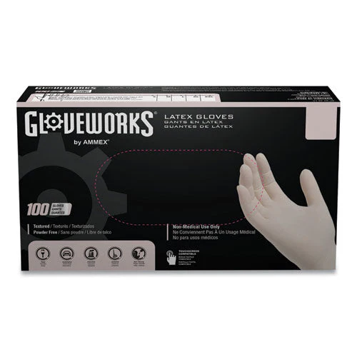 Latex Disposable Gloves, Powder-free, 4 Mil, Small, Ivory, 100 Gloves/box, 10 Boxes/carton - Image 2