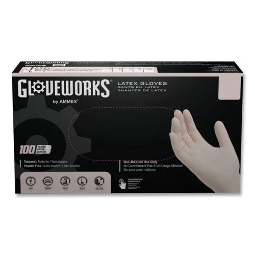 Latex Disposable Gloves, Powder-free, 4 Mil, Large, Ivory, 100 Gloves/box, 10 Boxes/carton - Image 3