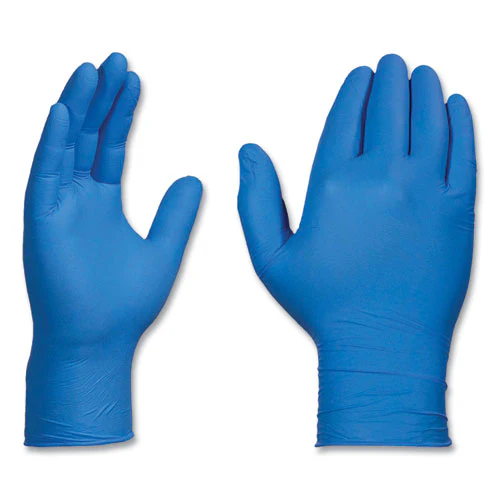 Industrial Nitrile Gloves, Powder-free, 3 Mil, Large, Blue, 100/box, 10 Boxes/carton - Image 2