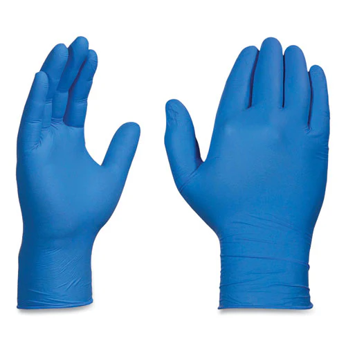 Industrial Nitrile Gloves, Powder-free, 3 Mil, X-large, Blue, 100/box, 10 Boxes/carton - Image 2