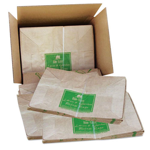 Lawn And Leaf Bags, 30 Gal, 16" X 35", Kraft, 50 Bags - Image 2