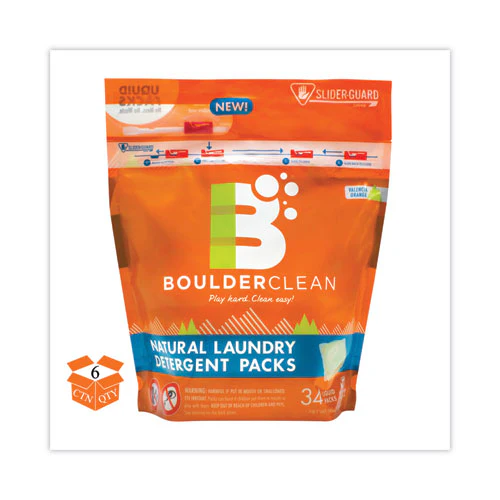 Laundry Detergent Packs, Valencia Orange, 34/pouch, 6 Pouches/carton - Image 1