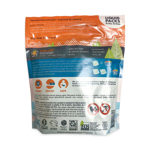 Laundry Detergent Packs, Valencia Orange, 34/pouch, 6 Pouches/carton - Image 3
