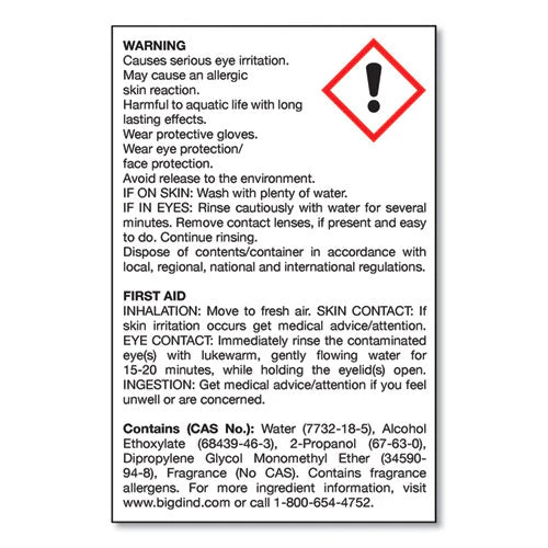 Water-soluble Deodorant, Mountain Air, 1 Gal Bottle, 4/carton - Image 3