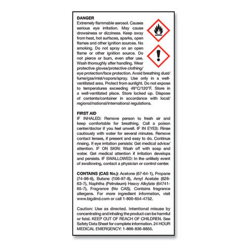 Odor Control Fogger, Original Scent, 5 Oz Aerosol Spray, 12/carton - Image 3