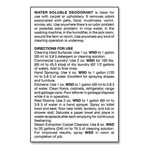 Water-soluble Deodorant, Mountain Air, 32 Oz Bottle, 12/carton - Image 2