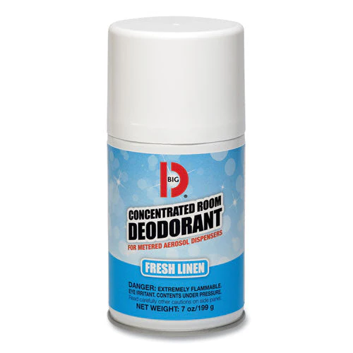 Metered Concentrated Room Deodorant, Fresh Linen Scent, 7 Oz Aerosol Spray, 12/box - Image 1