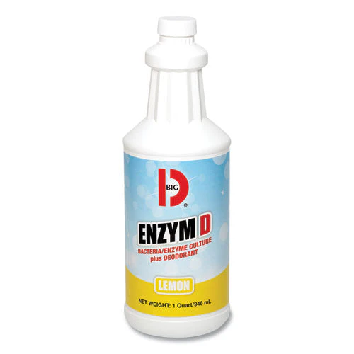 Enzym D Digester Liquid Deodorant, Lemon, 32 Oz Bottle, 12/carton - Image 1