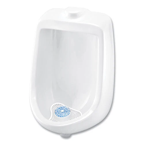 Extra Duty Urinal Screen With Non-para Block, Evergreen With Enzymes Scent, White, Dozen - Image 3
