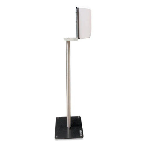Hand Sanitizer Stand With Hands Free Dispenser, 1,000 Ml, 12 X 16 X 51, Silver/white/black - Image 2