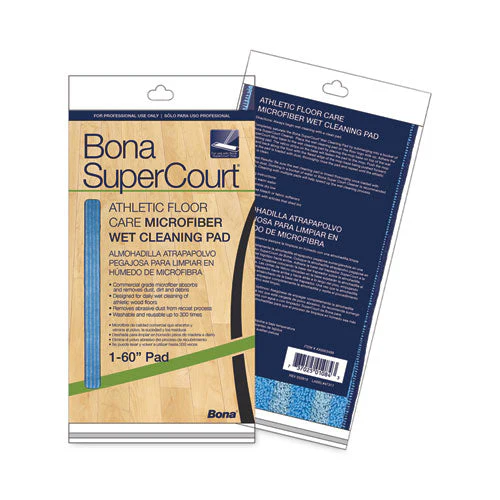 Supercourt Athletic Floor Care Microfiber Wet Tacking Pad, 60", Light/dark Blue - Image 2