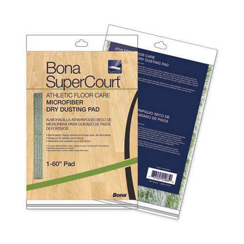 Supercourt Athletic Floor Care Microfiber Dusting Pad, 60", Green - Image 2