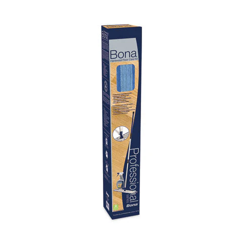 Hardwood Floor Care Kit, 18" Wide Microfiber Head, 72" Silver/blue Aluminum Handle - Image 1