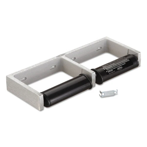Classicseries Toilet Tissue Dispenser For Two Rolls, 12.5 X 4 86 X 1.5, Satin Finish Cast Aluminum - Image 1