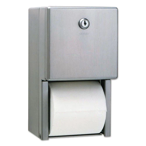 Stainless Steel 2-roll Tissue Dispenser, 6.06 X 5.94 X 11, Stainless Steel - Image 1