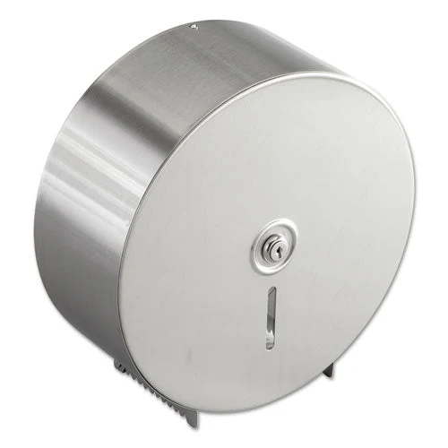 Jumbo Toilet Tissue Dispenser, 10.66 X 4.5 X 10.63, Silver - Image 1