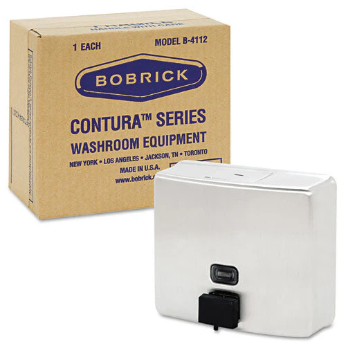 Conturaseries Surface-mounted Liquid Soap Dispenser, 40 Oz, 7 X 3.31 X 6.13, Stainless Steel Satin - Image 2
