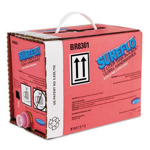 Sureflo Pink Lotion Soap Cartridge, Unscented, 12 L Tank Cartridge - Image 1